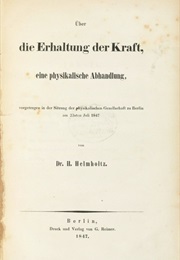 Über Die Erhaltung Der Kraft (Hermann Von Helmholtz)