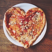 Heart-Shaped Pizza