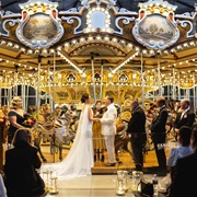 Wedding at Amusement Park
