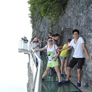 Skywalk at the Tianmen Mountain, China