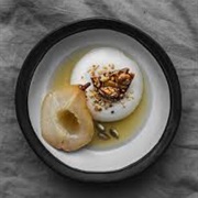 Poached Pears and Panna Cotta
