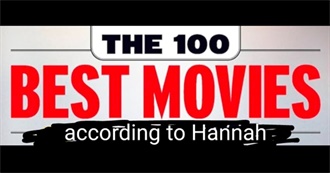 Hannah&#39;s Top 100 Favorite Movies