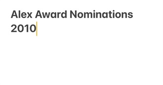 Alex Award Nominations 2010