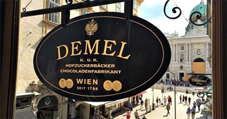 Famous Menus: Demel Wein