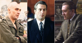 Robert De Niro Filmography (As of August 2021)
