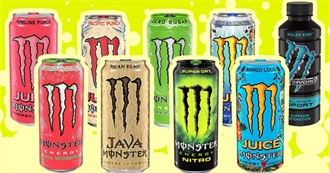 Monster Flavor List