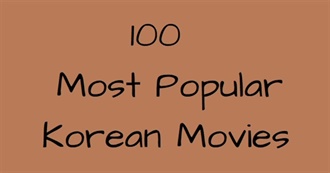 100 Most Popular Korean Movies (2021)
