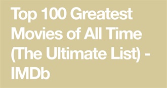 Top 100 IMDb Movies Minus Thrillers and Children&#39;s Movies