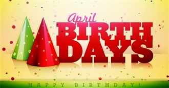 Notable April Birthdays