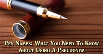 First Published Under a Pen Name