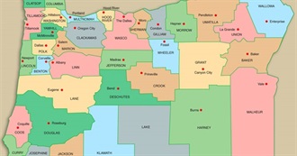 Largest Cities &amp; Seats of Every Oregon County