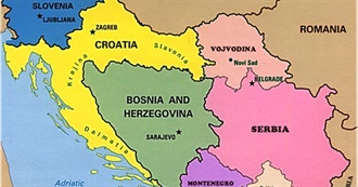 Places I&#39;ve Visited in the Former Yugoslavia