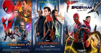 MCU Spiderman Trilogy Characters