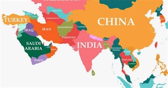 Countries of Full Asia