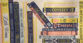 Books on a Barnes and Noble Bag