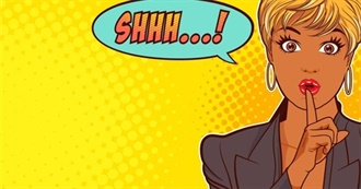 Movie Posters With Finger on Lips: Silence!