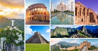 10 Famous Statues, Buildings, Natural Wonders &amp; Regions Each