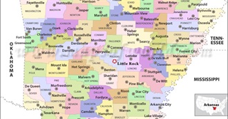Largest Cities &amp; Seats of Every Arkansas County