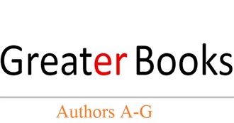 Greaterbooks.com: The Most Acclaimed Books on &quot;The Master List&quot; by Author
