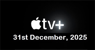Sean Bradley's Apple TV+ Watchlist (As of 31/12/25)