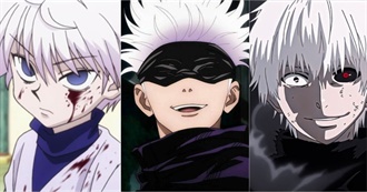 White &amp; Gray Haired Anime Characters