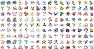 Gen 1 Official Pok&#233;mon