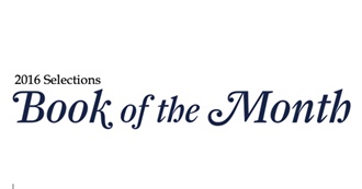 2016 &quot;Book of the Month&quot; Selections
