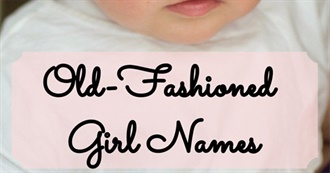 Old Fashioned Girl Names