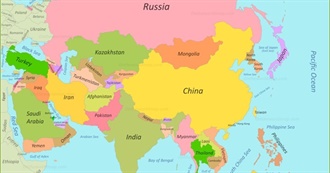 Countries Located in Asia