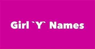 Baby Girl Y Names - What Do You Like?