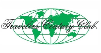 Travelers' Century Club Official List (330 Countries) as of 2022