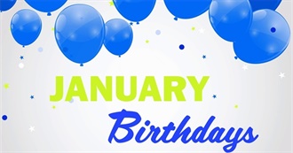 Notable January Birthdays