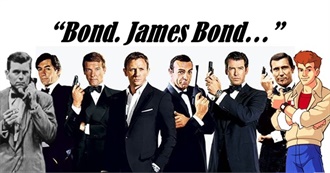 Complete James Bond Movies, TV, and Animation 1954-2024