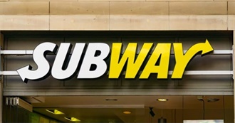 Subway Menu
