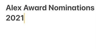 Alex Award Nominations 2021