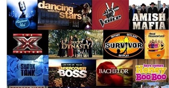 Reality/Game Shows You Should Know