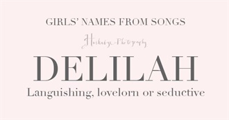 Songs With Girl&#39;s Names