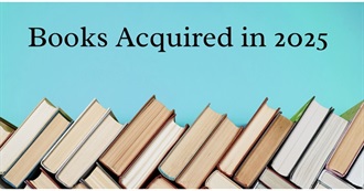 Books Acquired in 2025 - A Web of Stories