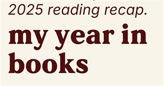 Books and Short Stories Read in 2025