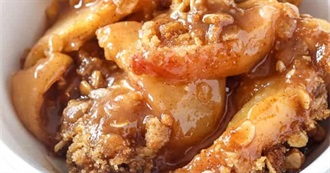 Traditional American Food--Apple Crisp