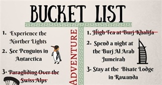 Options for Your Bucket List