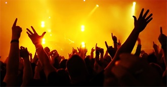 Bands I&#39;ve Seen Live (2011-2016)