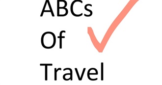 Places and Airlines I&#39;ve Been To/On Beginning With Letters A-C