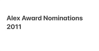 Alex Award Nominations 2011