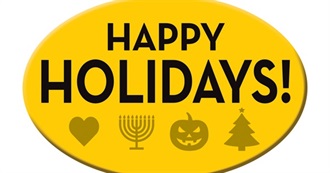 Favorite Holidays Ranked