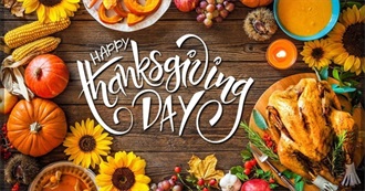 Thanksgiving Foods (California and DC Traditions)