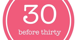 Becky&#39;s 30 Before 30 Goals