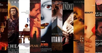 Oscar Winning Movies of the 90s