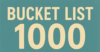 Kingpin&#39;s 1K Bucket List