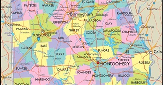 Largest Cities &amp; Seats of Every Alabama County